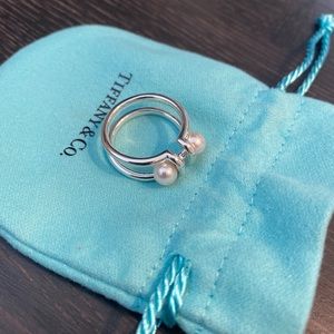Tiffany & Co. Double Pearl Ring